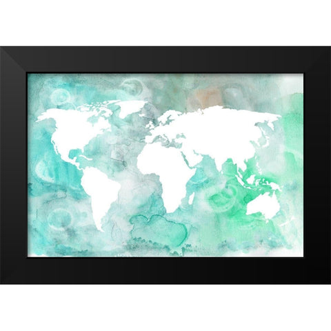 Dreaming of Earth II Black Modern Wood Framed Art Print by Wang, Melissa