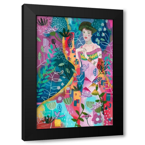 In Dreams I Black Modern Wood Framed Art Print with Double Matting by Wang, Melissa