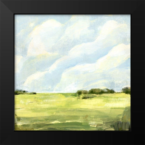 Open Fields I Black Modern Wood Framed Art Print by Warren, Annie