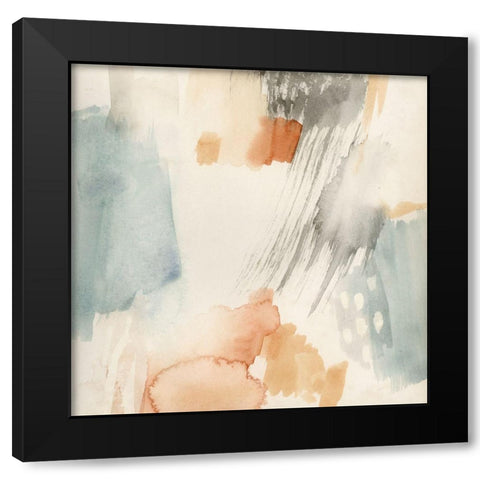 Quell II Black Modern Wood Framed Art Print with Double Matting by Barnes, Victoria