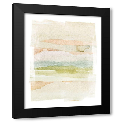 Soft Stack II Black Modern Wood Framed Art Print by Caroline, Emma