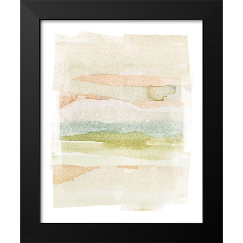 Soft Stack II Black Modern Wood Framed Art Print by Caroline, Emma