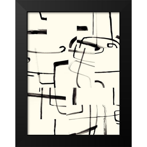 Interface II Black Modern Wood Framed Art Print by Barnes, Victoria