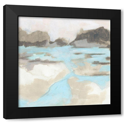 Neutral Plain II Black Modern Wood Framed Art Print by Vess, June Erica