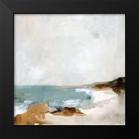 Ocean Sigh II Black Modern Wood Framed Art Print by Barnes, Victoria