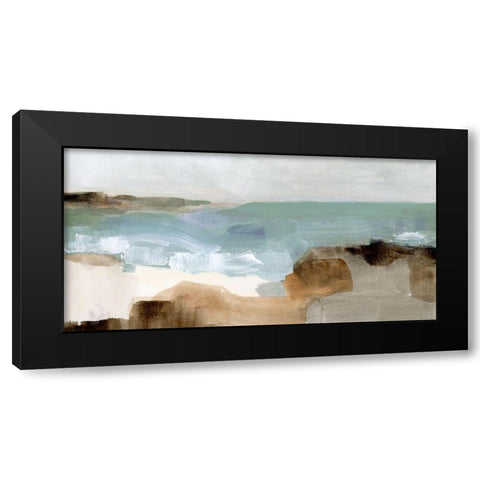 Ocean Sigh III Black Modern Wood Framed Art Print with Double Matting by Barnes, Victoria