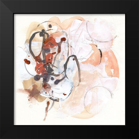 Rosewood II Black Modern Wood Framed Art Print by Vess, June Erica