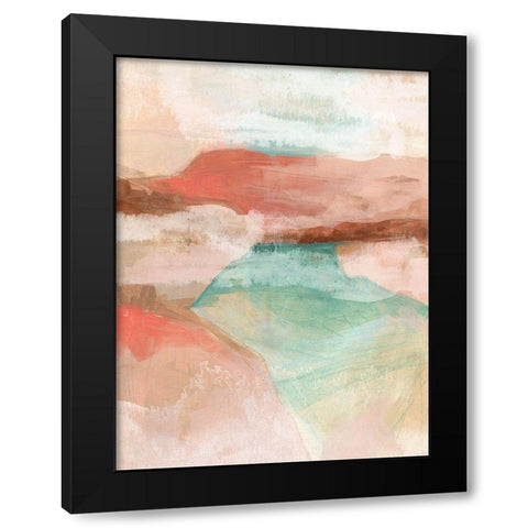 Watermark Mesa I Black Modern Wood Framed Art Print with Double Matting by Vess, June Erica