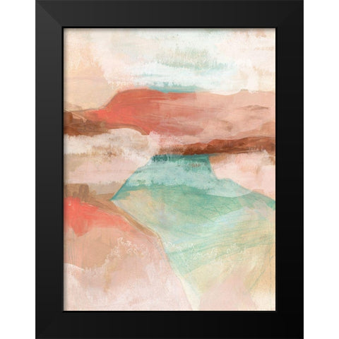 Watermark Mesa I Black Modern Wood Framed Art Print by Vess, June Erica