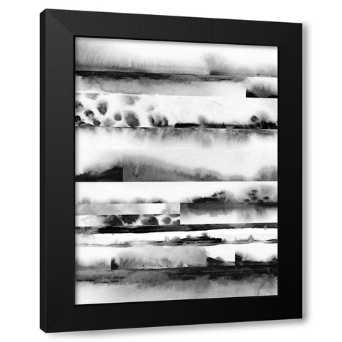 Litmus Layers I Black Modern Wood Framed Art Print with Double Matting by Vess, June Erica