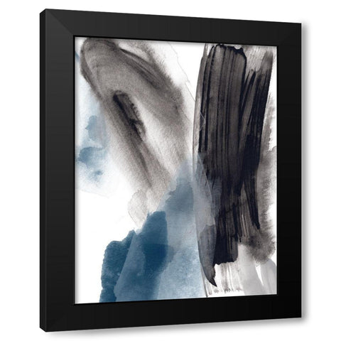 Meta Mineral II Black Modern Wood Framed Art Print with Double Matting by Vess, June Erica
