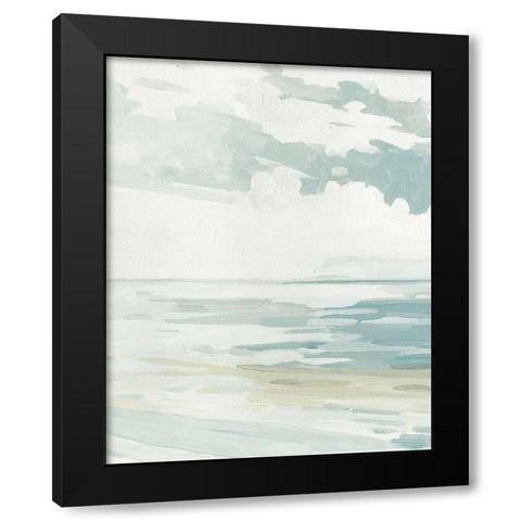 Soft Pastel Seascape I Black Modern Wood Framed Art Print by Caroline, Emma