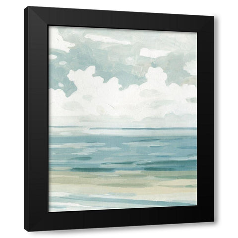 Soft Pastel Seascape II Black Modern Wood Framed Art Print by Caroline, Emma