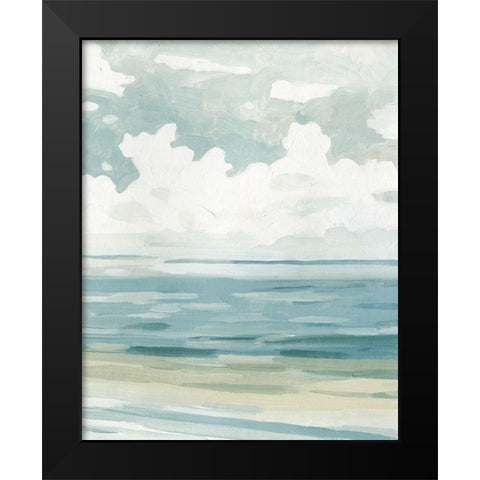 Soft Pastel Seascape II Black Modern Wood Framed Art Print by Caroline, Emma
