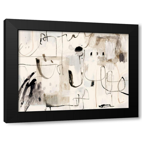 Net Neutral I Black Modern Wood Framed Art Print with Double Matting by Barnes, Victoria