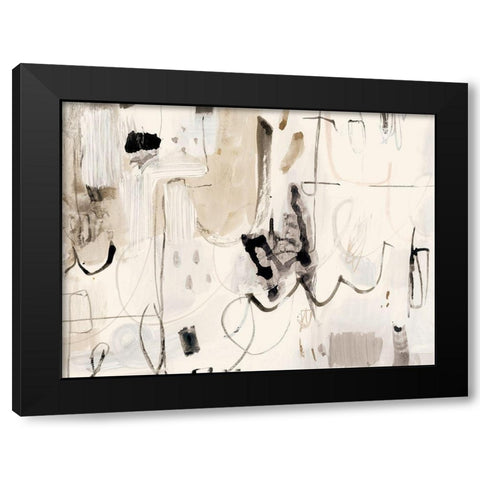 Net Neutral II Black Modern Wood Framed Art Print with Double Matting by Barnes, Victoria