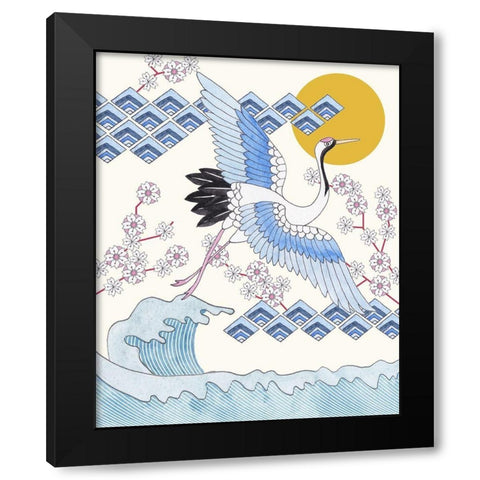 Pass By III Black Modern Wood Framed Art Print with Double Matting by Wang, Melissa