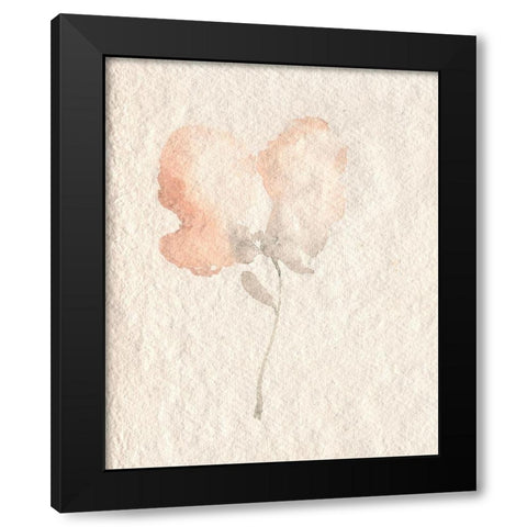 Fleur Petite I Black Modern Wood Framed Art Print with Double Matting by Goldberger, Jennifer