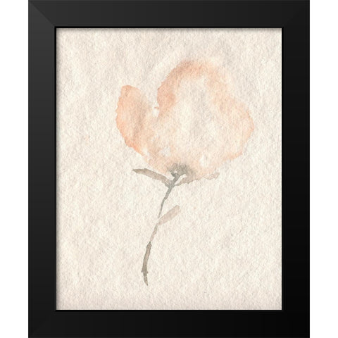 Fleur Petite II Black Modern Wood Framed Art Print by Goldberger, Jennifer