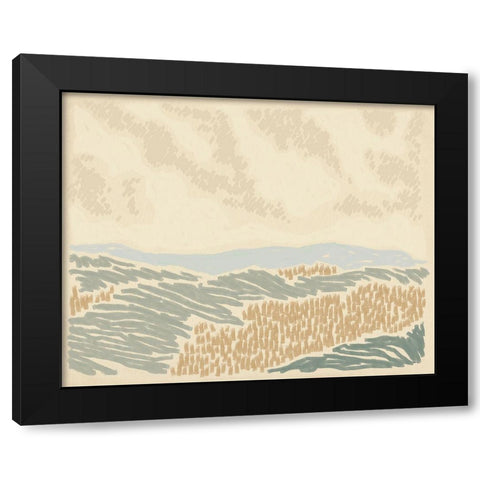 Paysage de Rouen I Black Modern Wood Framed Art Print by Green, Jacob