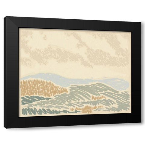 Paysage de Rouen II Black Modern Wood Framed Art Print by Green, Jacob