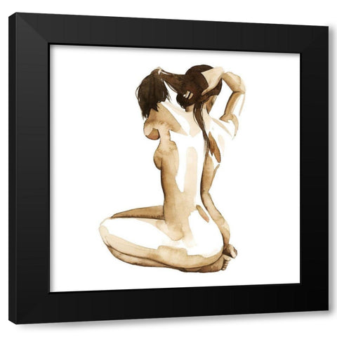 With Herself I Black Modern Wood Framed Art Print by Popp, Grace