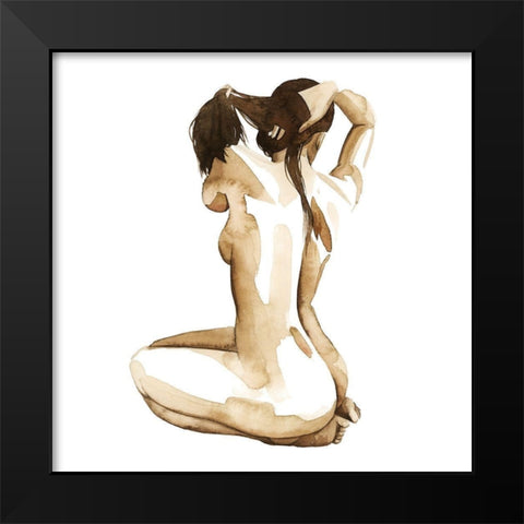 With Herself I Black Modern Wood Framed Art Print by Popp, Grace