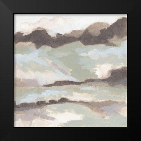 Range Mist II Black Modern Wood Framed Art Print by Vess, June Erica