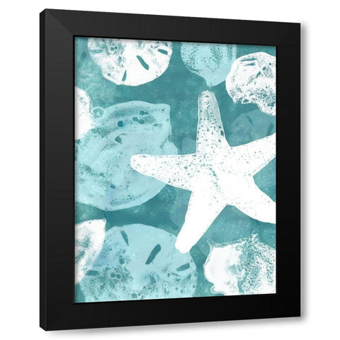 Seabed Silhouettes II Black Modern Wood Framed Art Print by Vess, June Erica