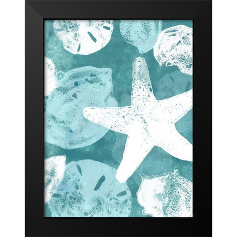 Seabed Silhouettes II Black Modern Wood Framed Art Print by Vess, June Erica