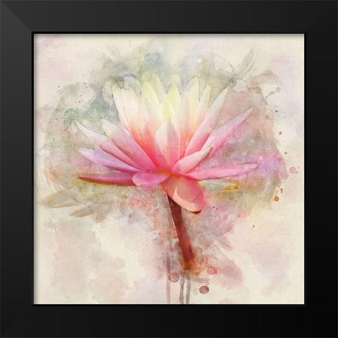 Pretty in Pastel I Black Modern Wood Framed Art Print by Robertson, Leda