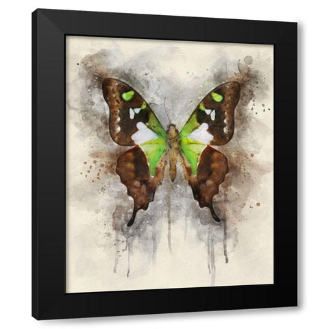 Natural Abstraction I Black Modern Wood Framed Art Print by Robertson, Leda