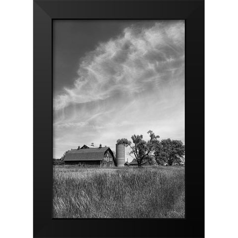 Farm Serenity I Black Modern Wood Framed Art Print by Robertson, Leda