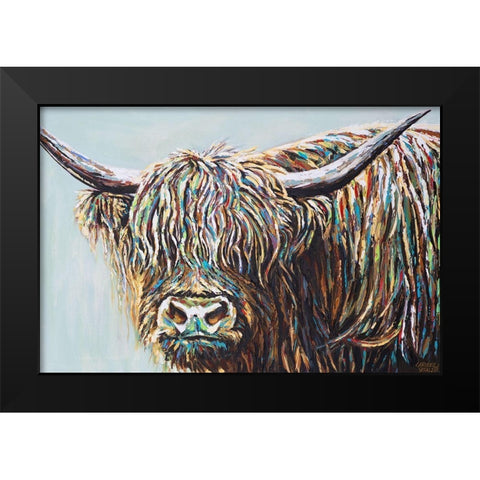 Woolly Highland I Black Modern Wood Framed Art Print by Vitaletti, Carolee