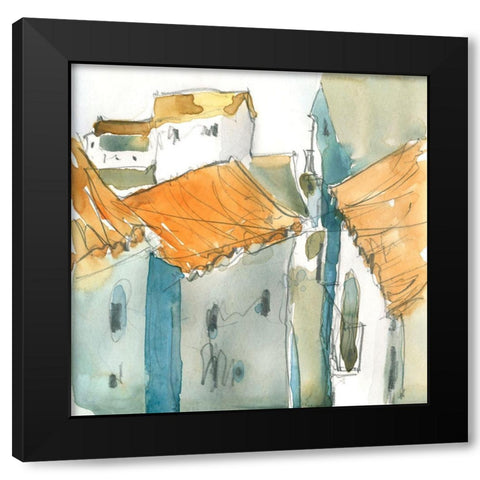 Nerja Moment I Black Modern Wood Framed Art Print with Double Matting by Dixon, Samuel