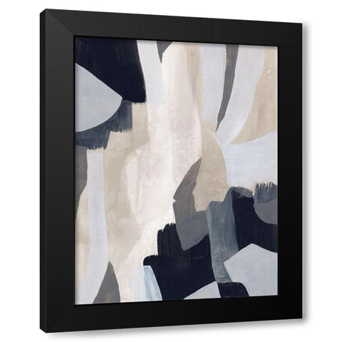 Neutral Veil II Black Modern Wood Framed Art Print by Vess, June Erica