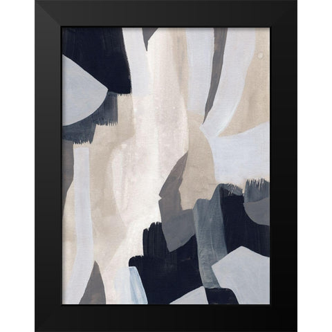Neutral Veil II Black Modern Wood Framed Art Print by Vess, June Erica
