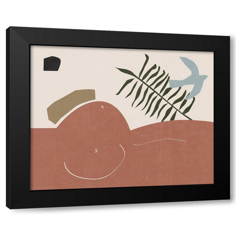 Other Land III Black Modern Wood Framed Art Print with Double Matting by Wang, Melissa