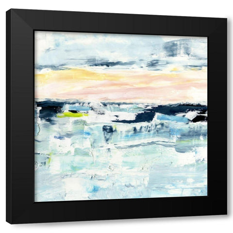 Pastel Mirage II Black Modern Wood Framed Art Print by Harper, Ethan