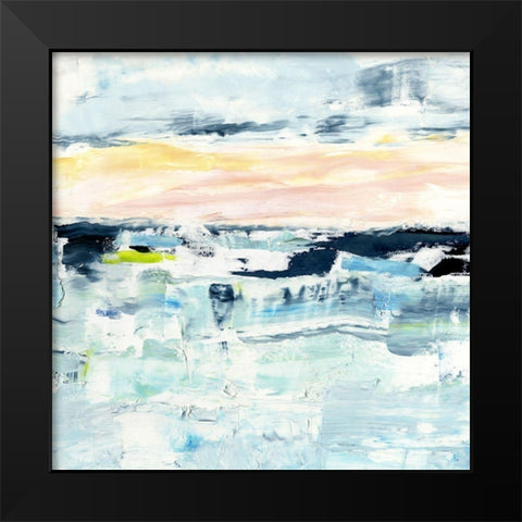 Pastel Mirage II Black Modern Wood Framed Art Print by Harper, Ethan