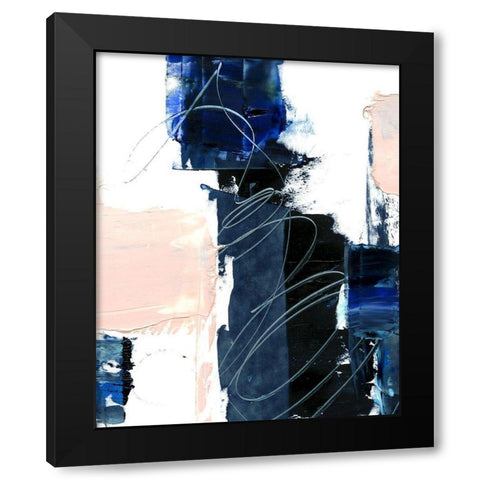 Untangle I Black Modern Wood Framed Art Print with Double Matting by Harper, Ethan