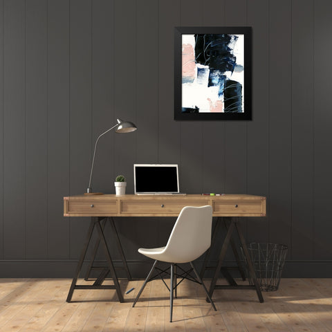 Untangle II Black Modern Wood Framed Art Print by Harper, Ethan