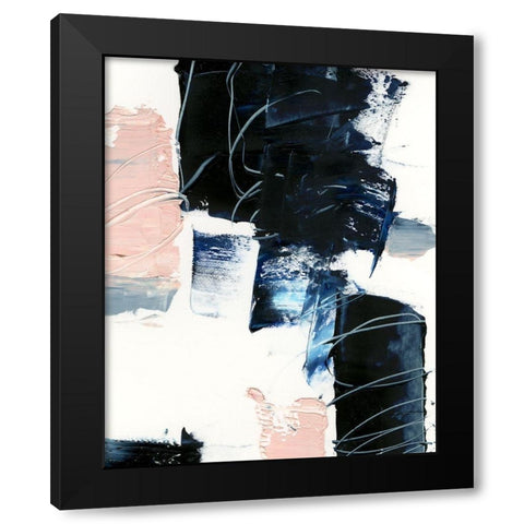 Untangle II Black Modern Wood Framed Art Print with Double Matting by Harper, Ethan