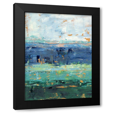 Earth and Sea II Black Modern Wood Framed Art Print with Double Matting by Harper, Ethan