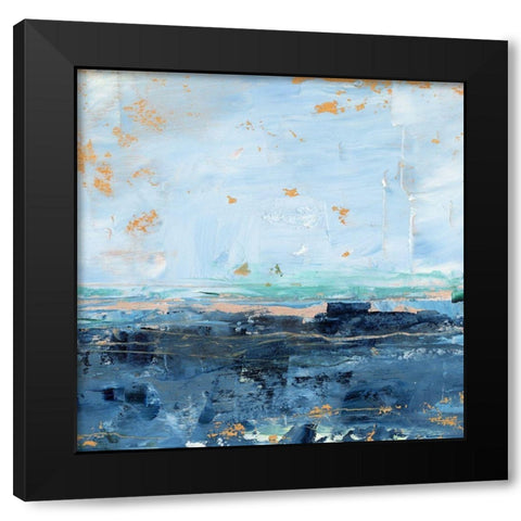 Serene Seascape I Black Modern Wood Framed Art Print by Harper, Ethan