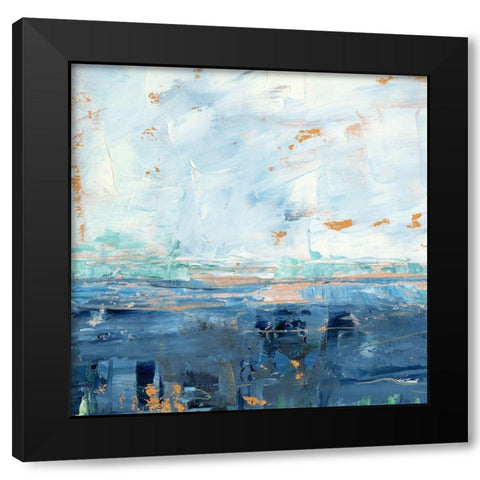 Serene Seascape II Black Modern Wood Framed Art Print by Harper, Ethan