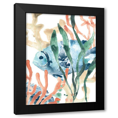 In the Kelp II Black Modern Wood Framed Art Print with Double Matting by Vess, June Erica