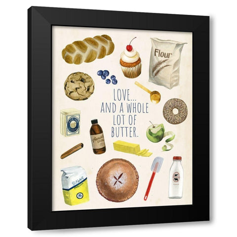 Secret Ingredient II Black Modern Wood Framed Art Print with Double Matting by Popp, Grace
