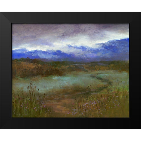 Crystal Springs Path at Dusk Black Modern Wood Framed Art Print by Finch, Sheila