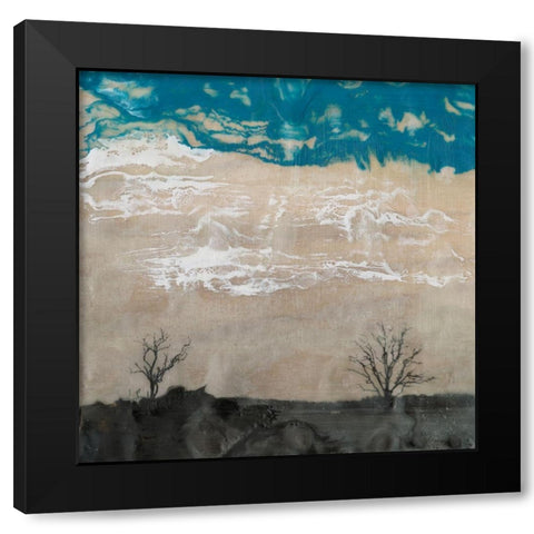 Two Trees I Black Modern Wood Framed Art Print with Double Matting by Ludwig, Alicia